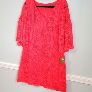 Spicy hot pink dress